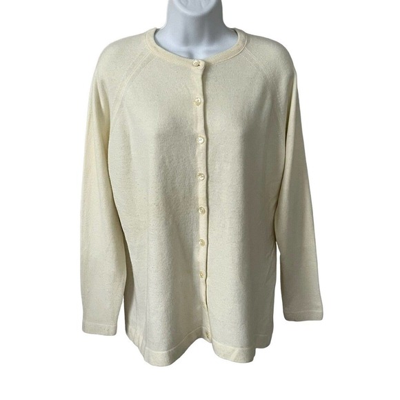𝅺vintage 60s Talbott Taralan Button Front Cardigan 42 L/XL 100% Orlon Acrylic - Picture 1 of 4